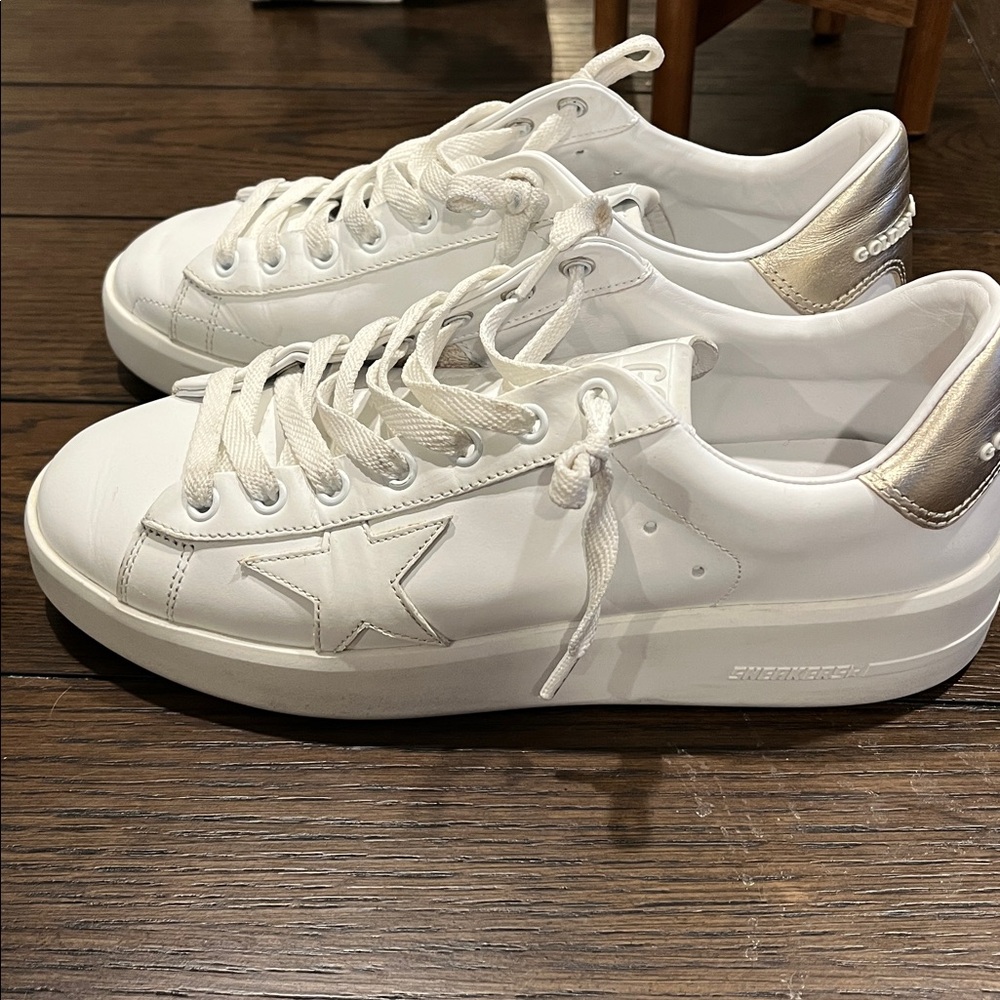 Golden Goose White and gold pure star  Athletic Shoes - Picture 5 of 5